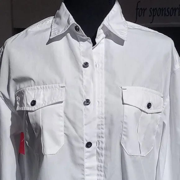 Bruno white button down long sleeve shirt - Picture 10 of 11